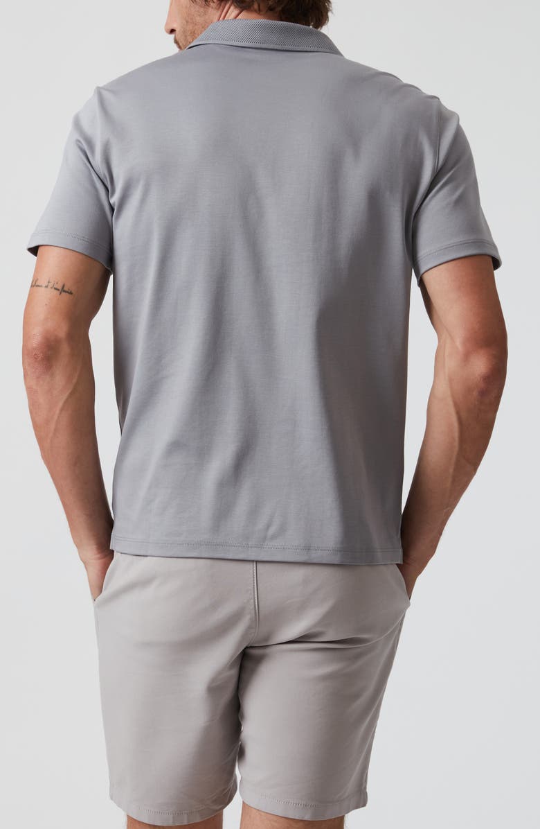 34 Heritage Pima Cotton Polo, Alternate, color, Monument Grey