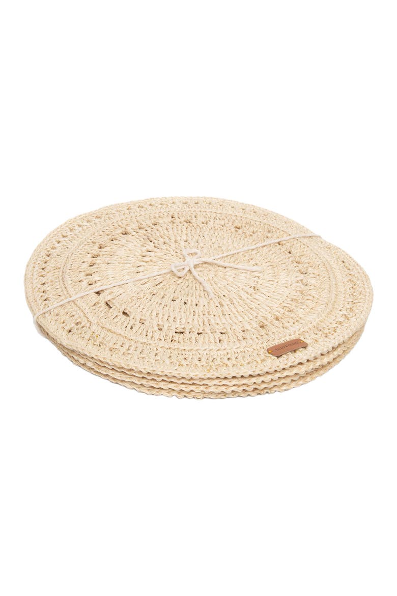 Fique Pacific Placemats Set of 4, Alternate, color, Natural