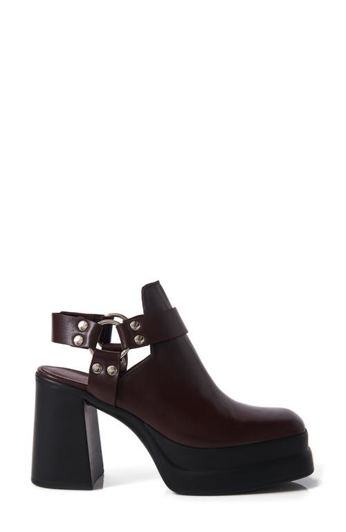 Shop Free People Hybrid Harness Platform Bootie In Espresso Leather