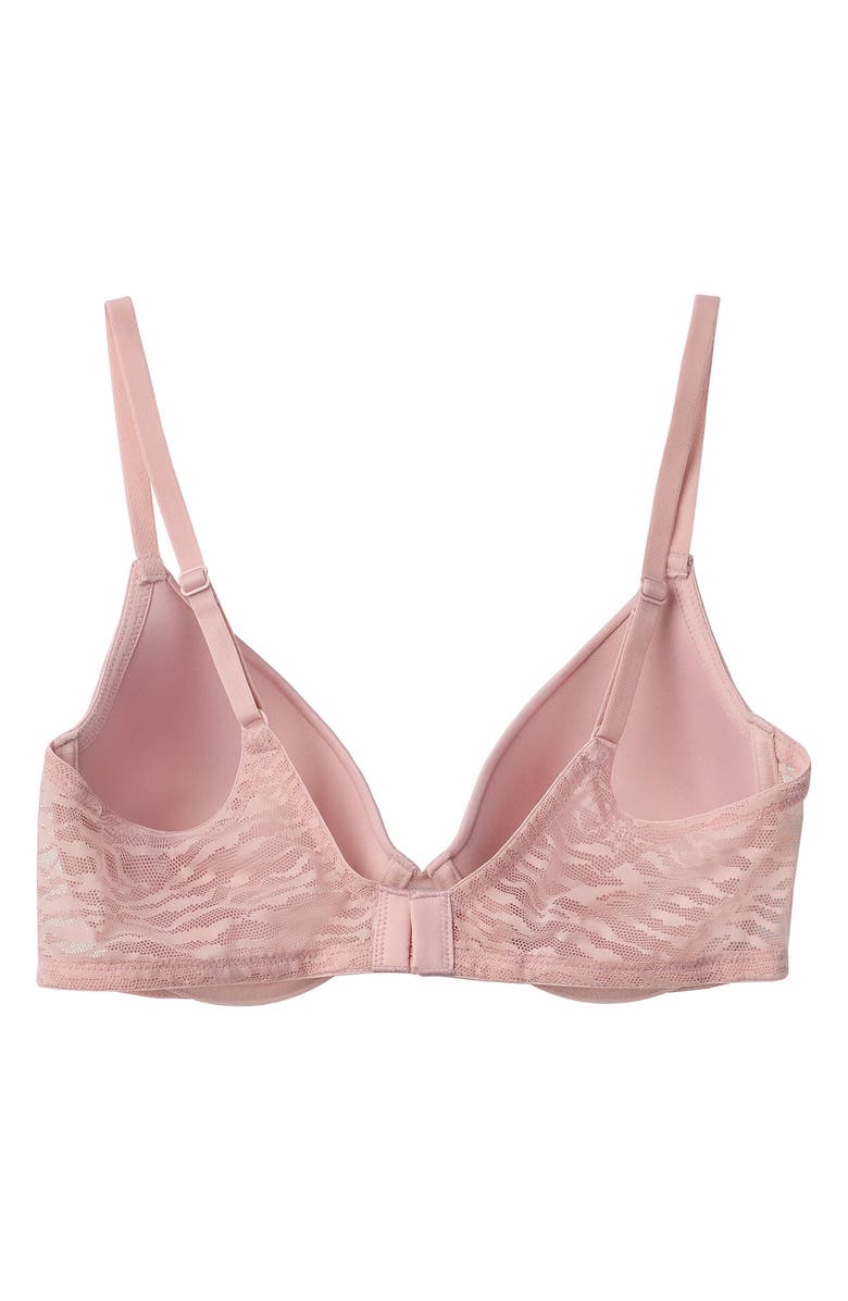 HALSTON Animal Mesh 2-Pack T-Shirt Bras, Alternate, color, Rose / Adobe Rose Grey