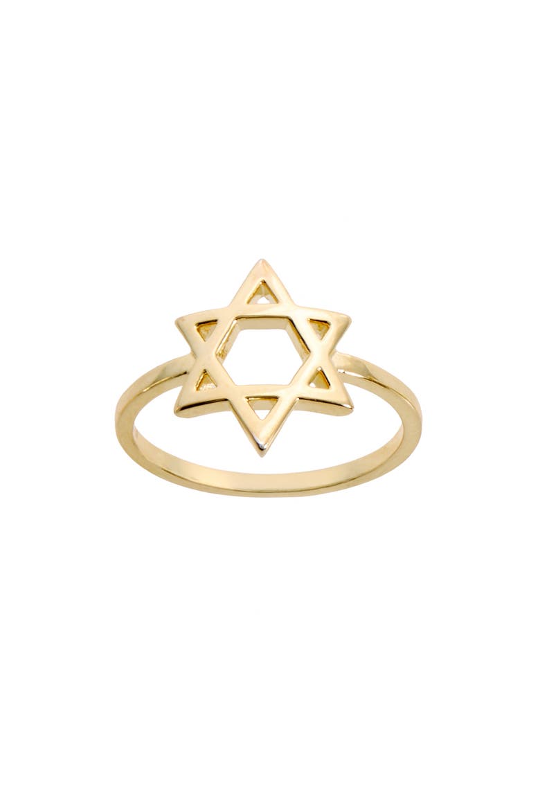 Star of David Ring, Main, color, GOLD