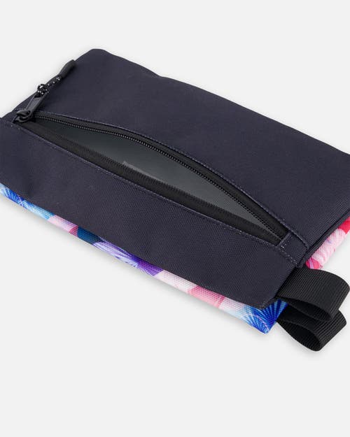 Deux Par Deux Double Pencil Case Butterfly In Black