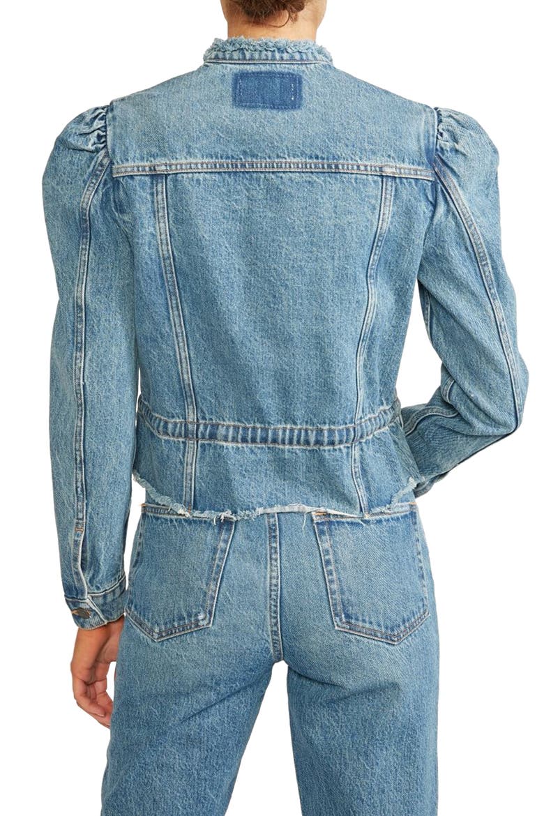 Remi Reconstructed Denim Jacket, Alternate, color, LOST RIVER 2ND LIFE