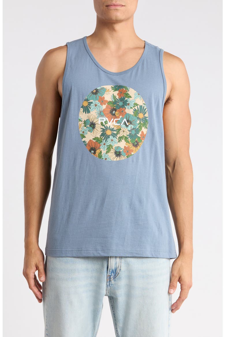 Motors Cotton Graphic Tank Top, Main, color, VINTAGE NAVY