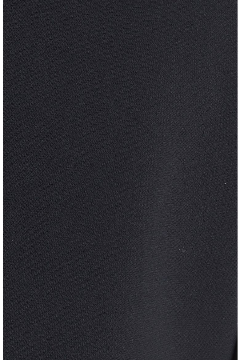 'Shira' Crepe Popover Dress, Alternate, color, RICH BLACK