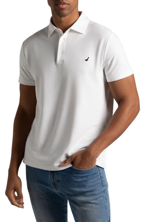 Hypernatural El Capitán Classic Fit Supima® Cotton Blend Piqué Golf Polo in White  product