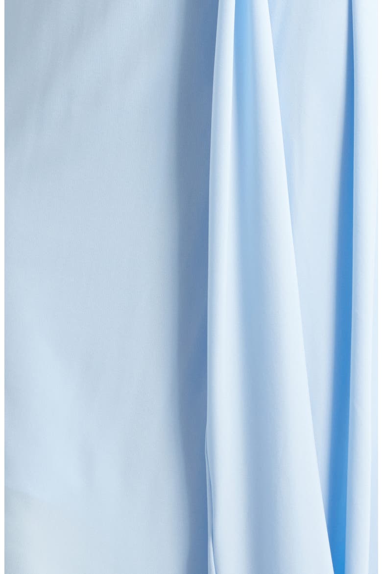 Duny Asymmetric Crepe Midi Dress, Alternate, color, LIGHT BLUE