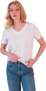 POPLINEN Louise Organic Cotton + Tencel  V-neck Tee