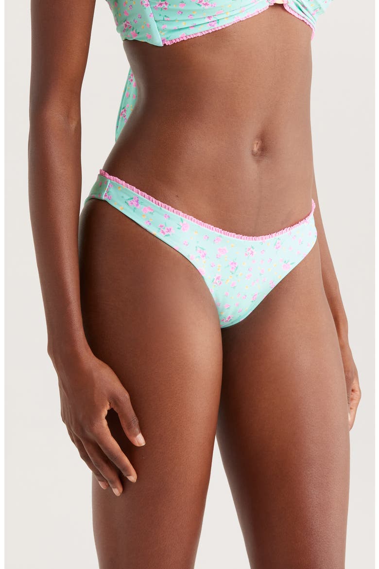 Decorative Minimalist Bikini Bottoms, Alternate, color, MINT MACARON