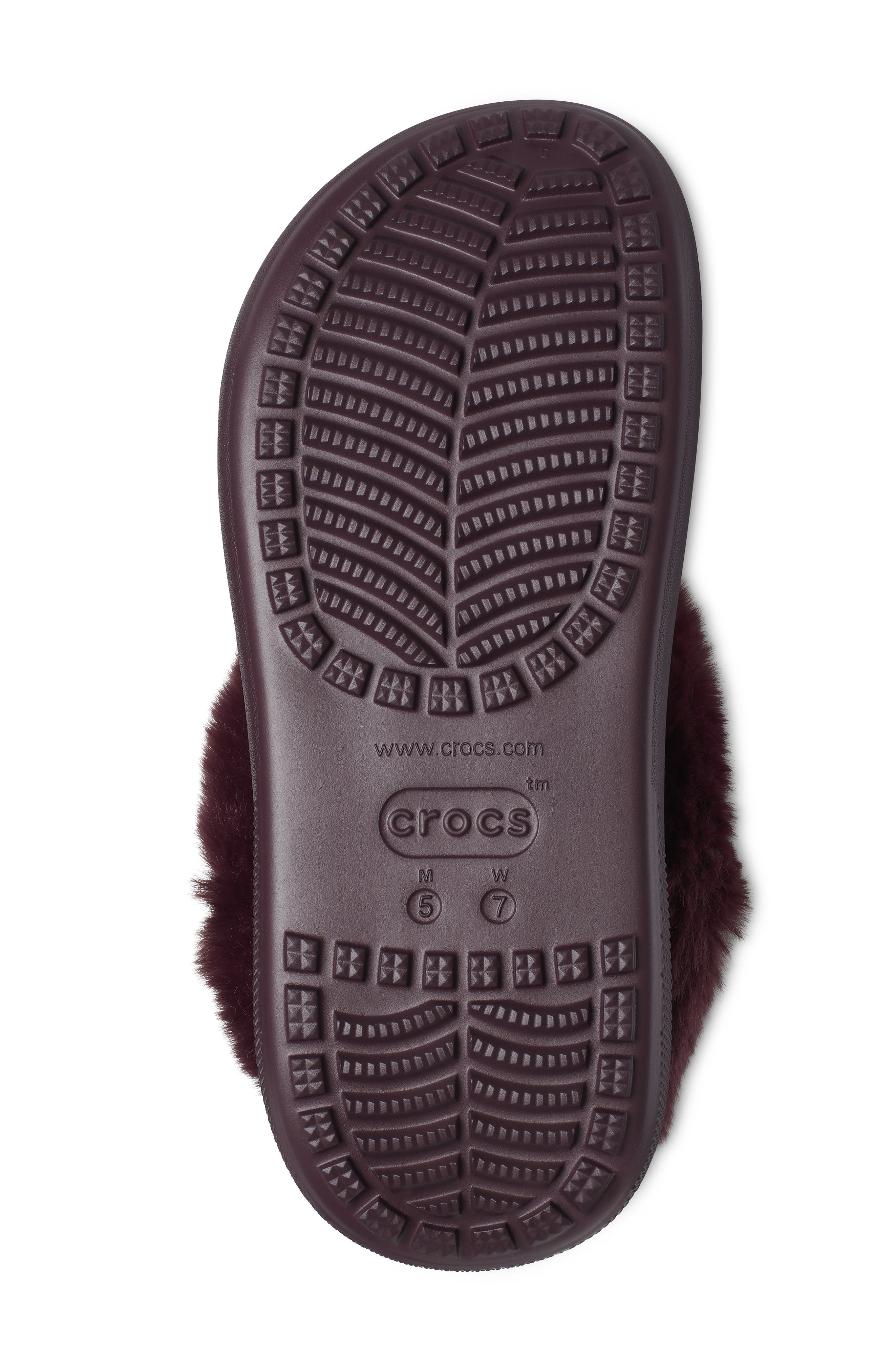 Classic Furever Crush Faux Shearling Lined Clog, Alternate, color, DARK CHERRY