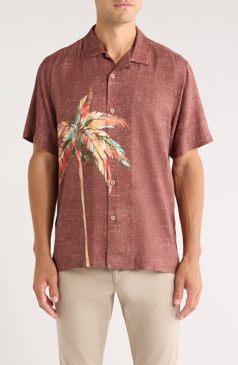 Desert Palms Silk Camp Shirt