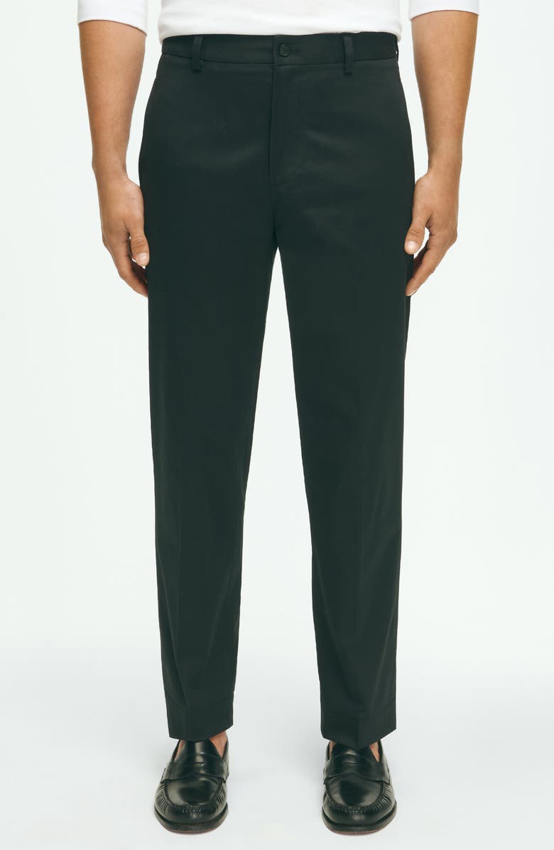 Brooks Brothers Regular Fit Stretch Cotton Advantage Chinos, Main, color, Black