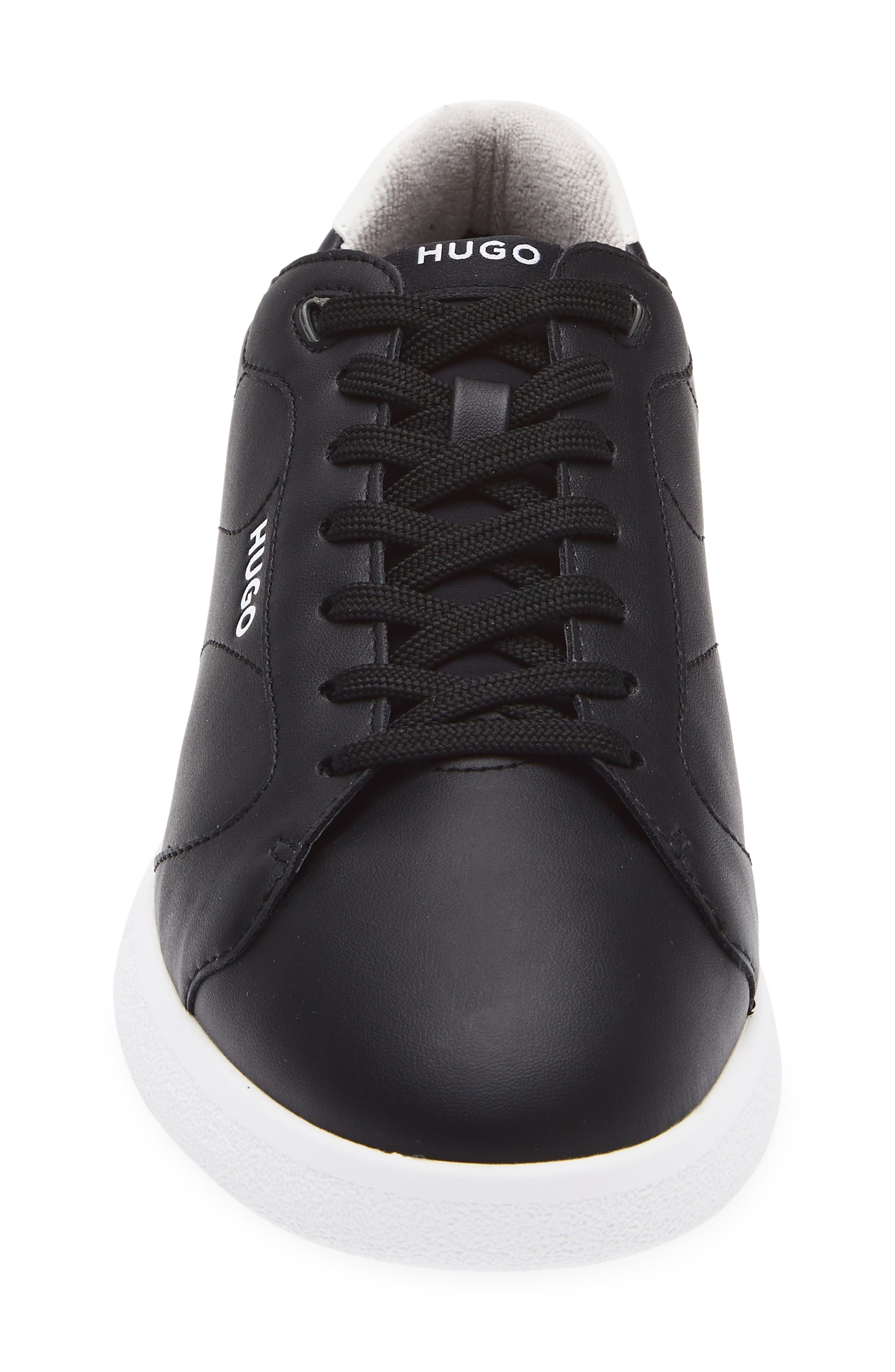 BOSS Riven Low Top Sneaker, Alternate, color, Black/ White