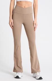 90 DEGREE BY REFLEX Superflex Madison Crossover Flared Leggings
