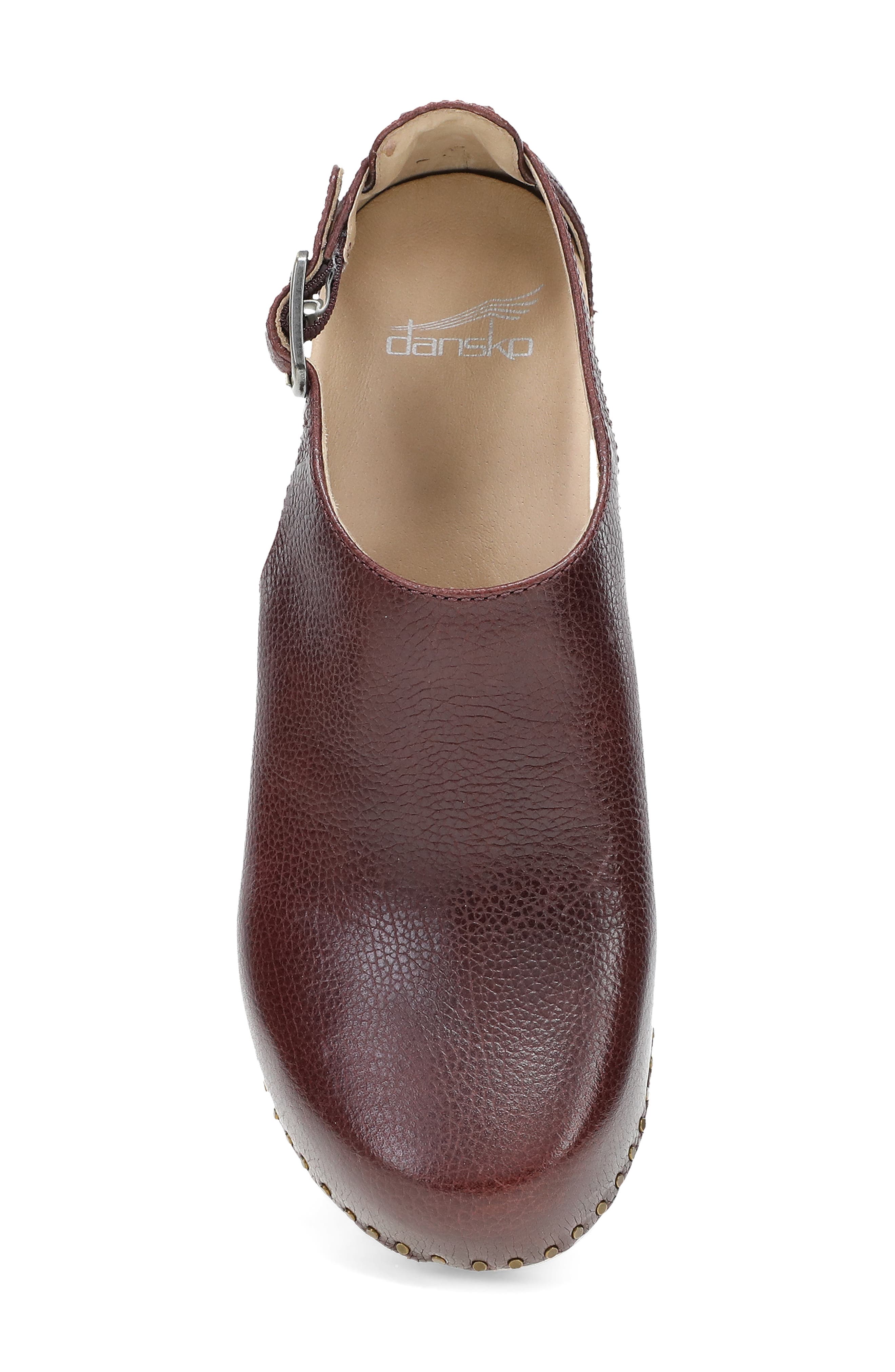 Sassy Cutout Clog, Alternate, color, CORDOVAN