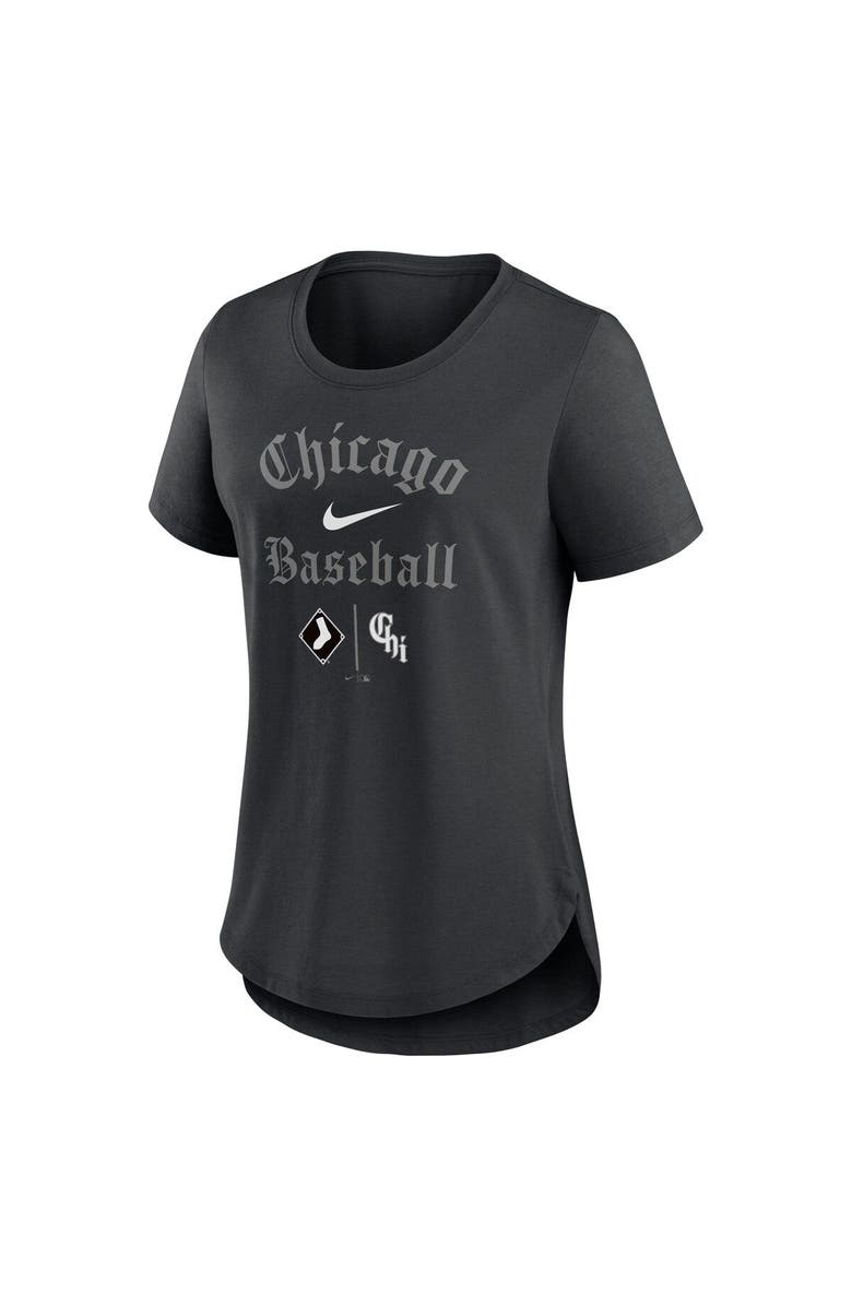 Nike Women's Nike Black Chicago White Sox City Connect Tri-Blend T-Shirt, Alternate, color,