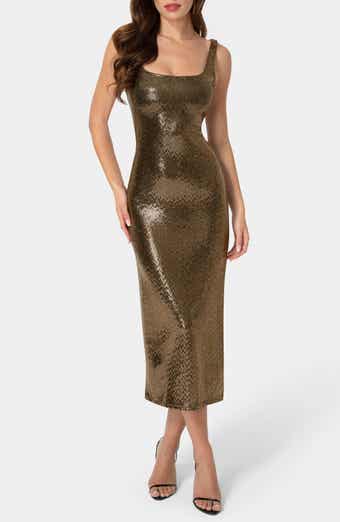 Disco Dot Tank Midi Dress
