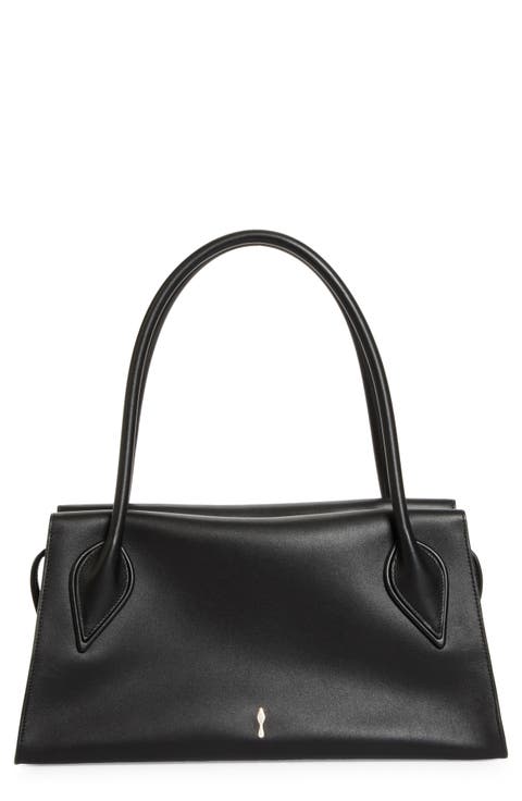 Medium Baguette Leather Shoulder Bag