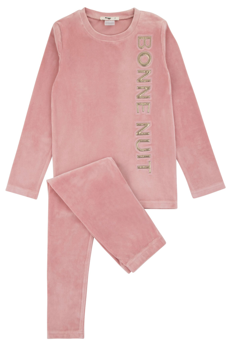 Velour Puffy Letters Loungewear Set, Main, color, Pink