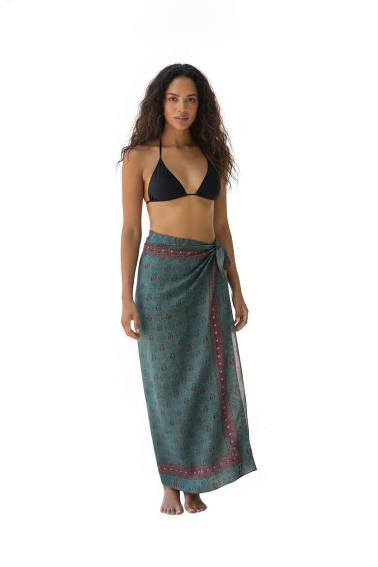 Diamond Sea Large Horse Scarf, Alternate, color, Teal