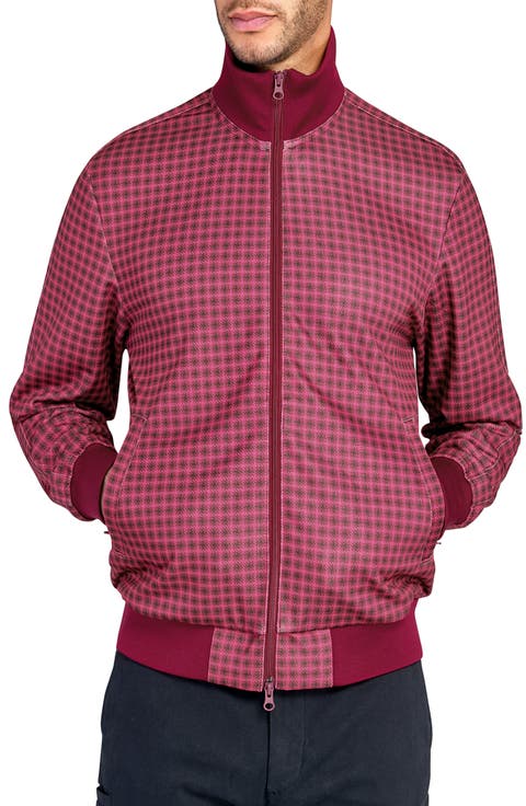 Houndstooth Track Jacket