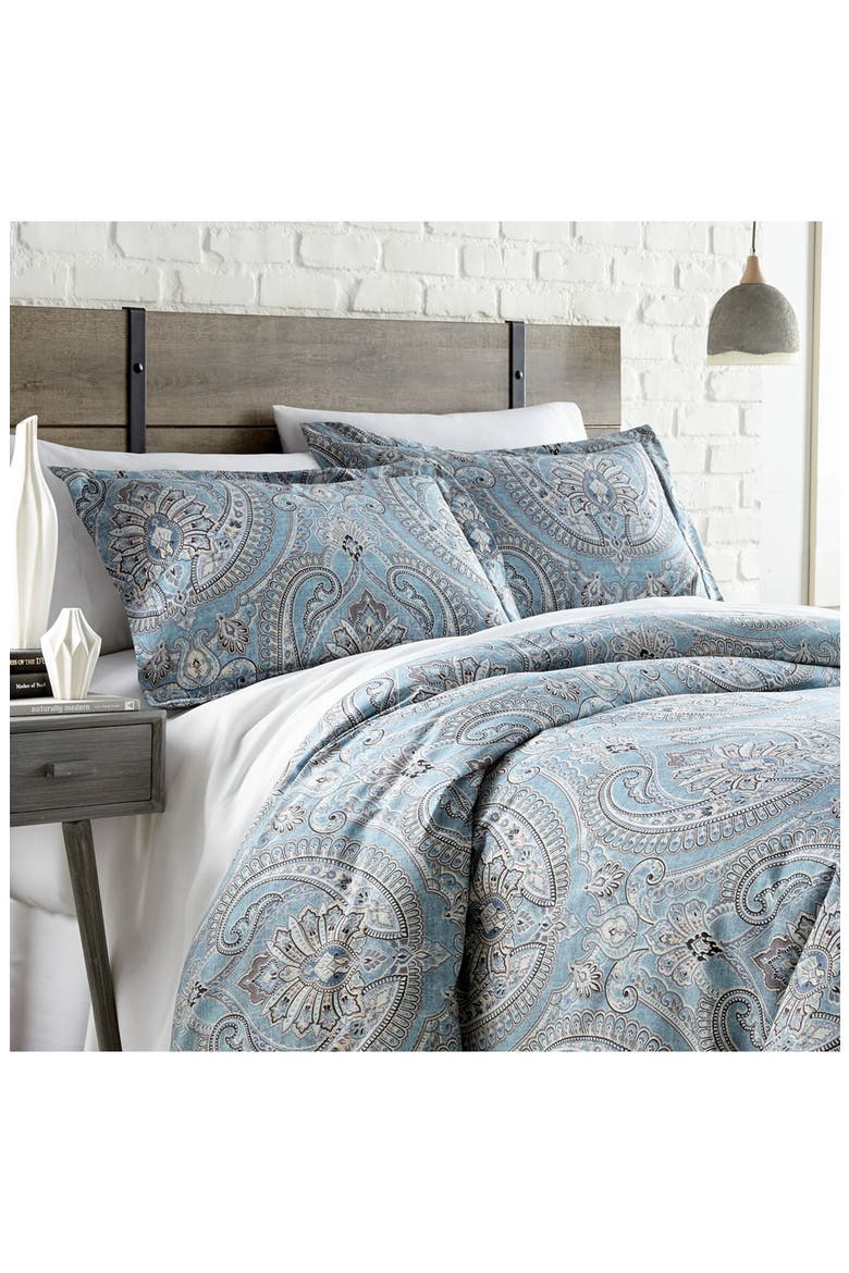 Pure Melody Printed Comforter Set, Alternate, color, AQUA