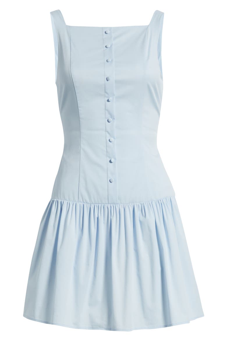 Rory Front Button Mini Sundress, Alternate, color, LIGHT BLUE