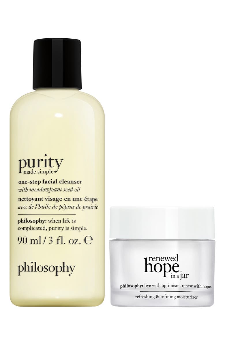 philosophy pure & hopeful skin care set USD $27 Value, Alternate, color,
