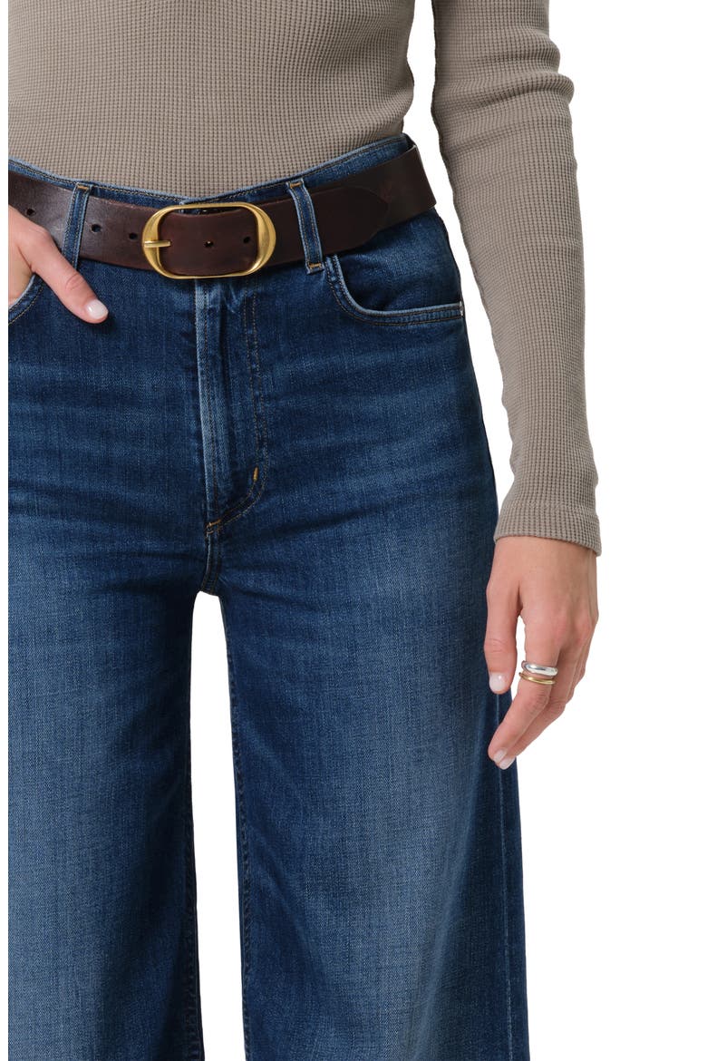 Lyra High Waist Wide Leg Jeans, Alternate, color, ELM DK INDIGO