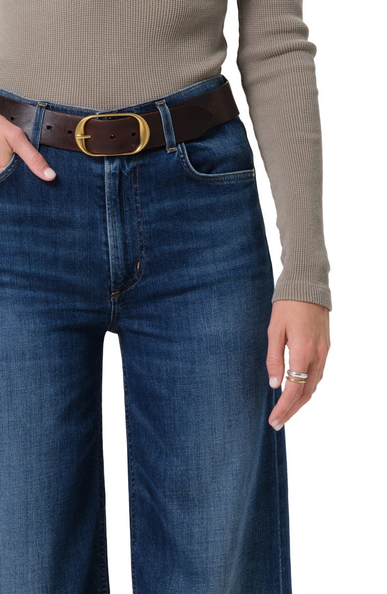 Citizens of Humanity Lyra High Waist Wide Leg Jeans, Alternate, color, Elm Dk Indigo