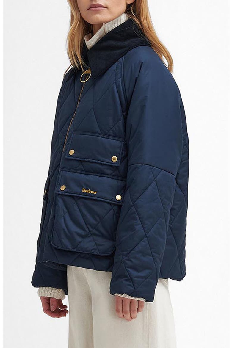 Milby Colorblock Quilted Jacket, Alternate, color, NAVY/CLASSIC