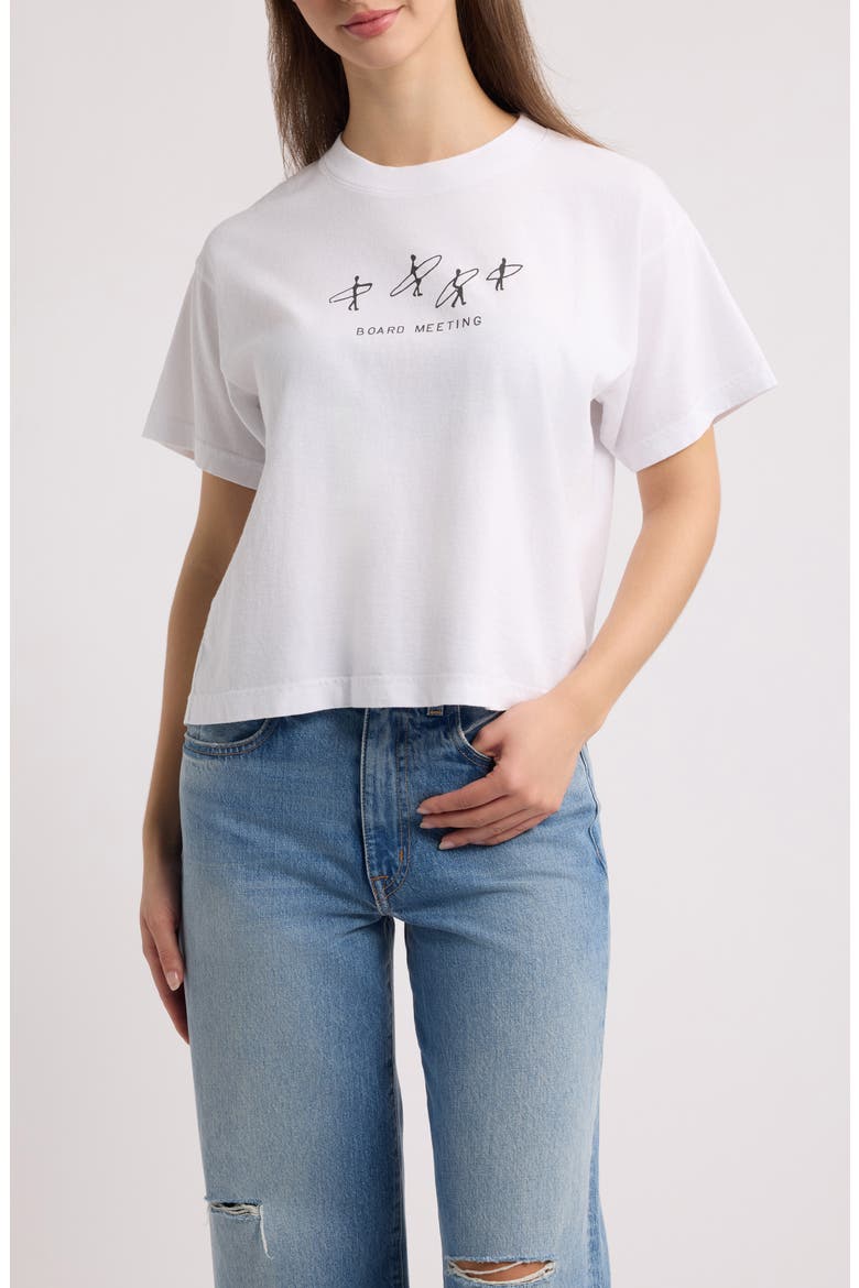Board Meeting Graphic Baby Tee, Main, color, WHITE