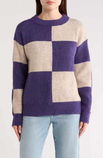 FRNCH Freya Checkered Pullover Sweater