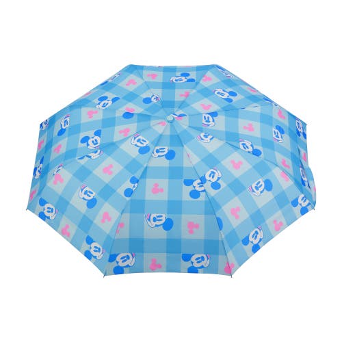 Disney Mickey Mouse Adult Rain Umbrella 39" Automatic Folding, Compact & Travel-friendly In Brown