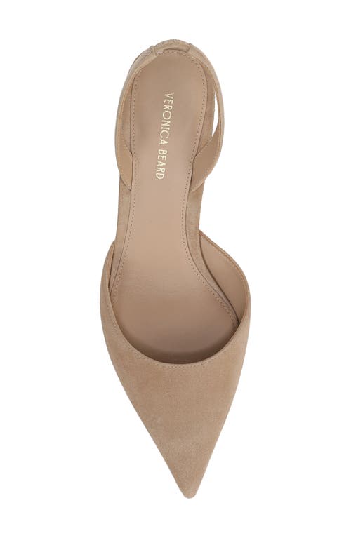 Veronica Beard Caroline Slingback Pointed Toe Kitten Heel Pump