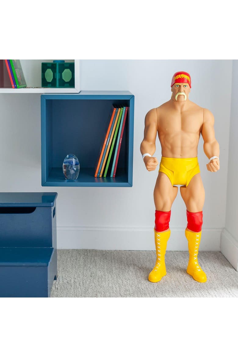 WWE Hulk Hogan Action Figure | Giant Sized Wrestler Great for Kids | 31" Tall, Alternate, color, Multi-Color