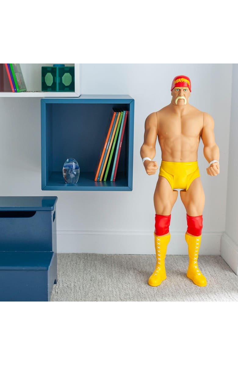 Toynk WWE Hulk Hogan Action Figure | Giant Sized Wrestler Great for Kids | 31" Tall, Alternate, color, Multi-Color