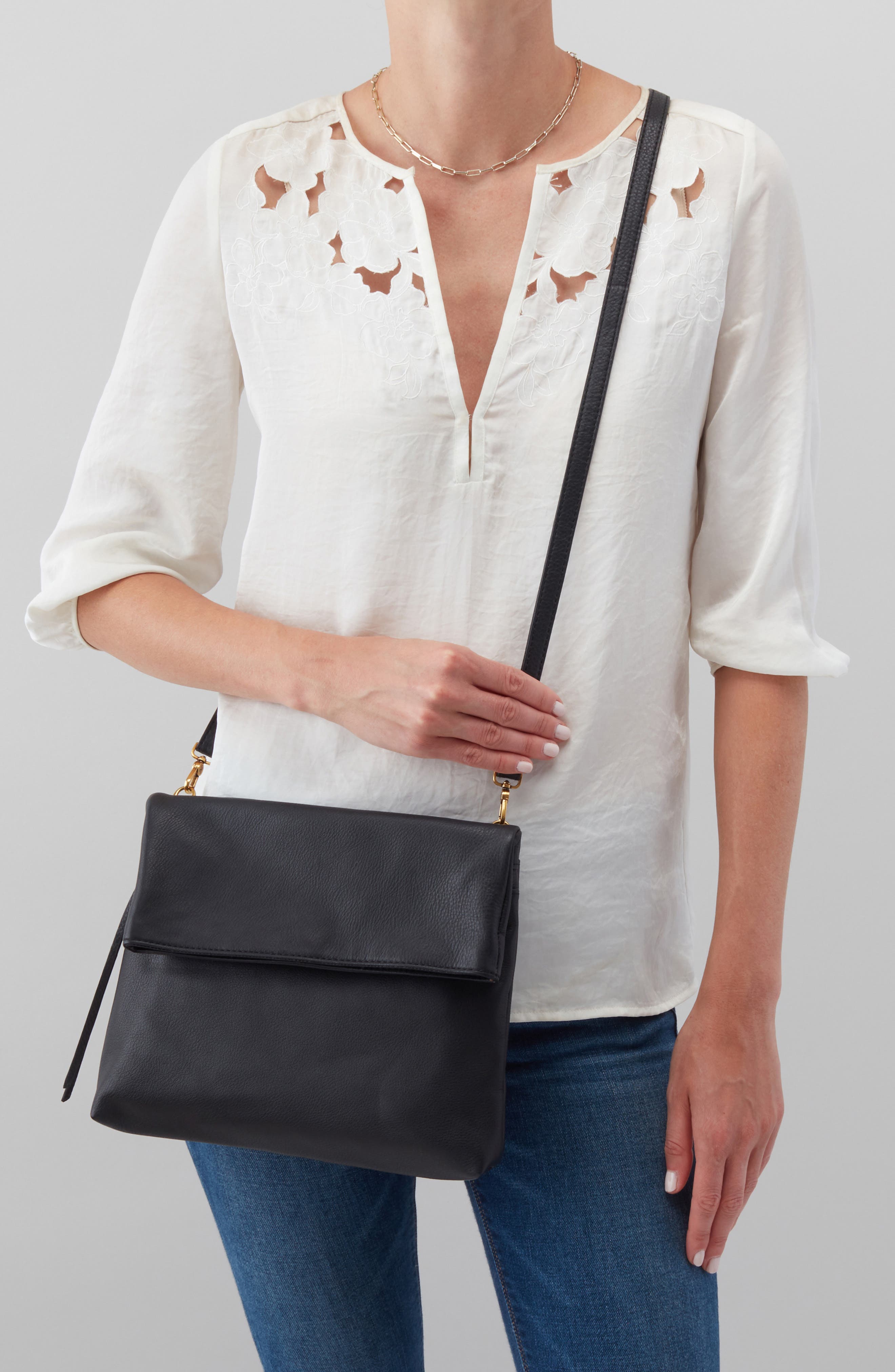 HOBO Draft Leather Crossbody Bag, Alternate, color, 