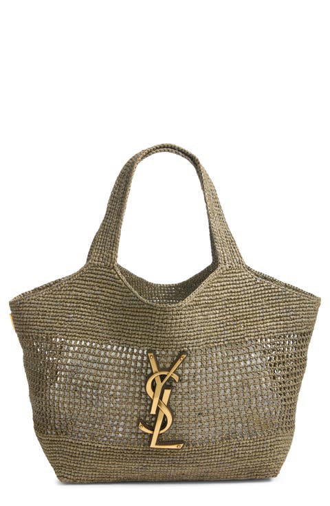 Medium Icare Raffia Shopper