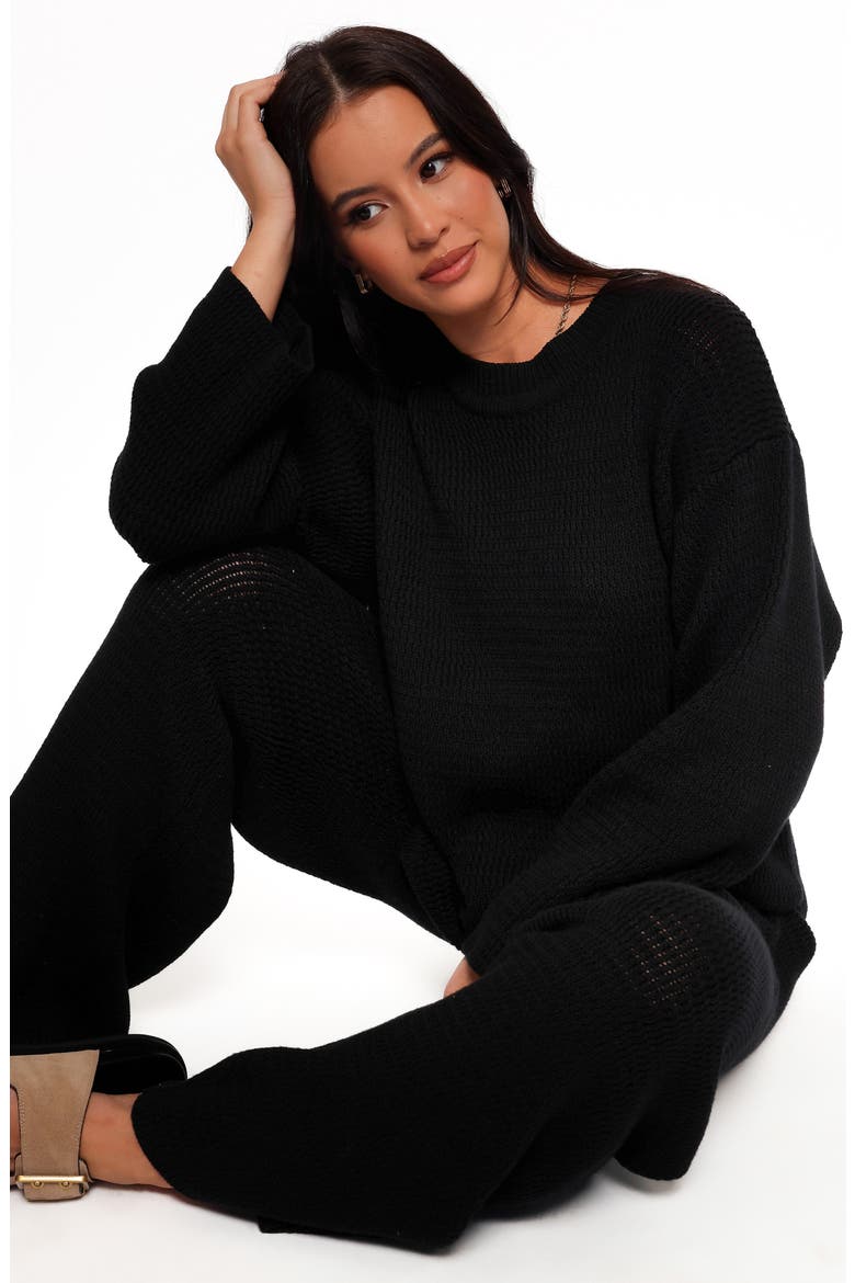 McKinley Cotton Sweater Knit Pants, Alternate, color, BLACK