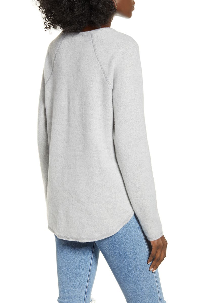 Socialite Split Neck Raglan Top, Alternate, color,