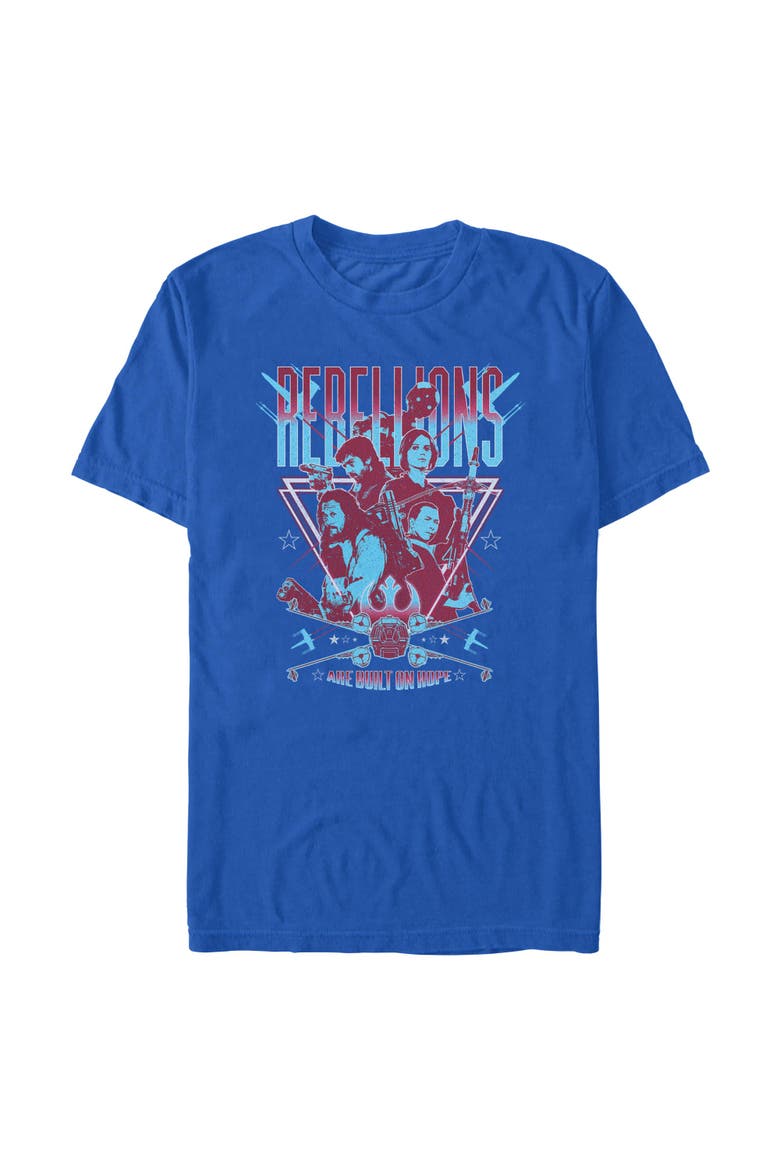 Men's Rebellions Are Built On Hope Short Sleeve Graphic T-Shirt, Main, color, Royal Blue