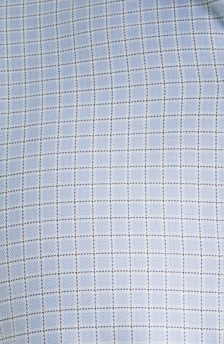 1863 by Eterna Modern Fit Check Non-Iron Cotton Twill Dress Shirt, Alternate, color, Sky