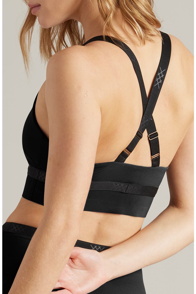 Banded Hi-Form Sports Bra, Alternate, color, BLACK