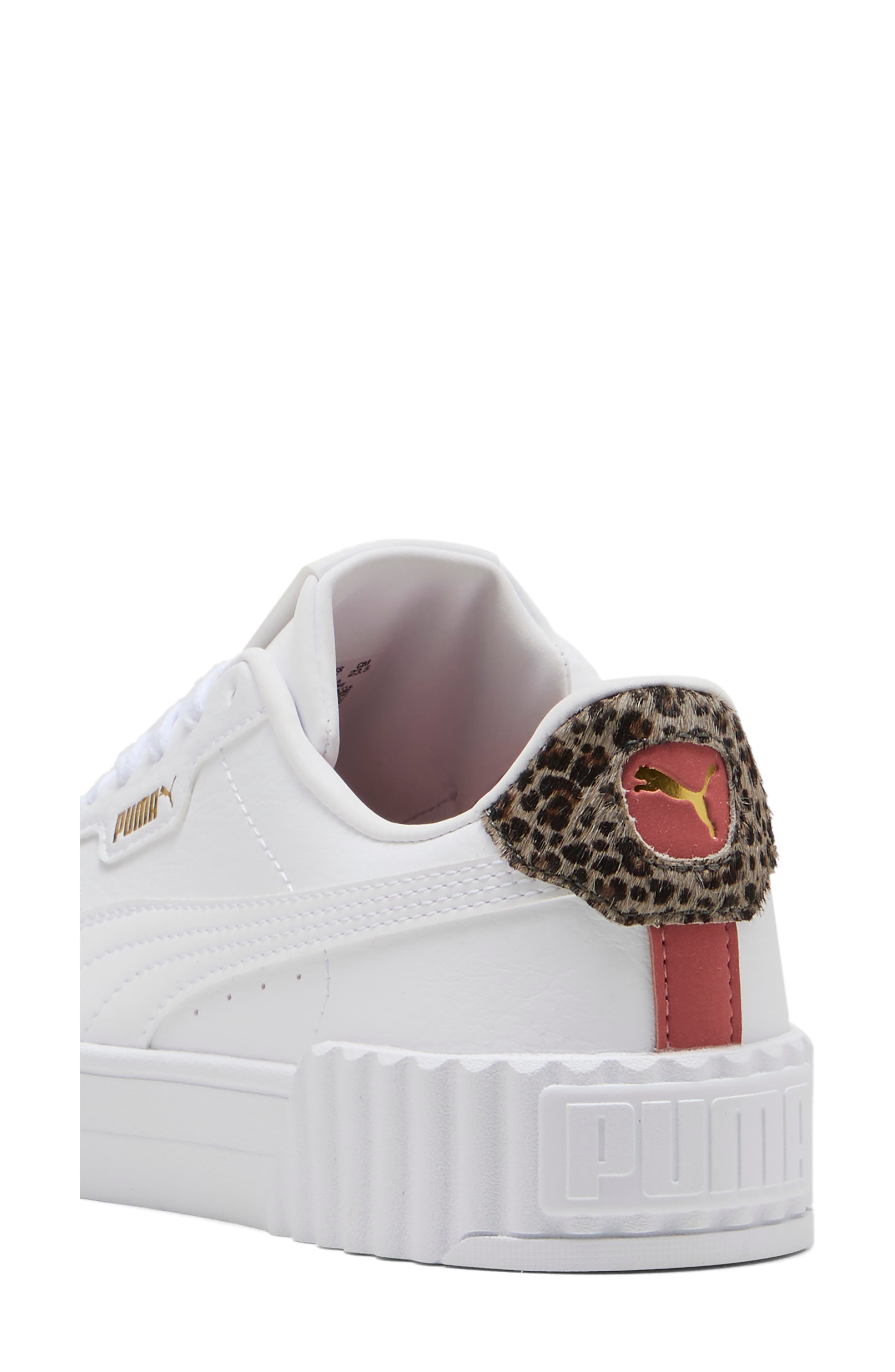 Carina 3.0 Animal Flair Sneaker, Alternate, color, PUMA WHITE/ PUMA GOLD