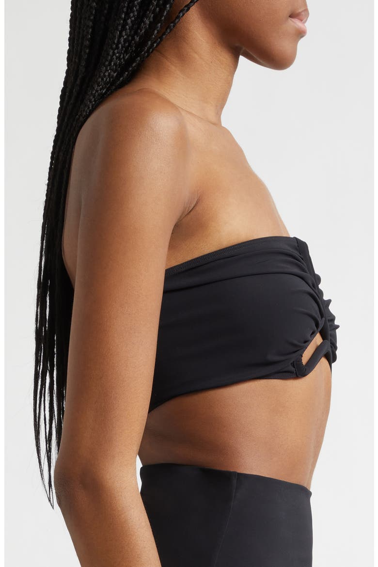 Bandeau Bikini Top, Alternate, color, BLACK