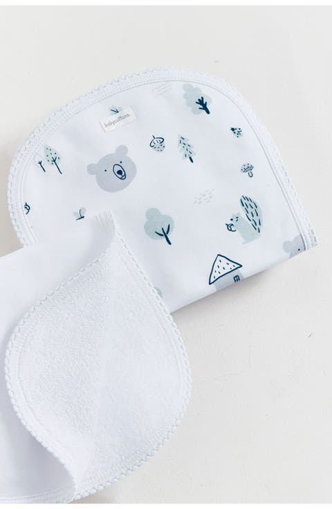 Premium Peruvian Pima Cotton Archie Curve Burps 2-Pack For Infant