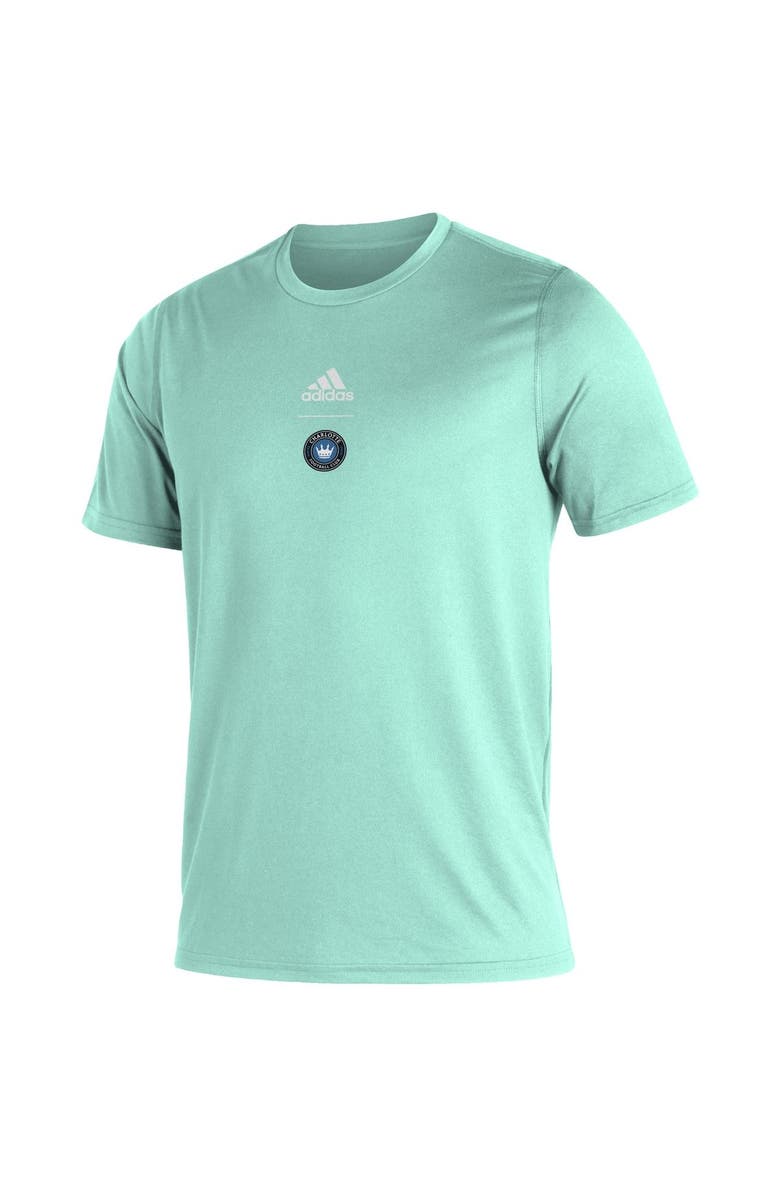 adidas Men's Charlotte FC Mint adidas Creator Club T-Shirt, Alternate, color,