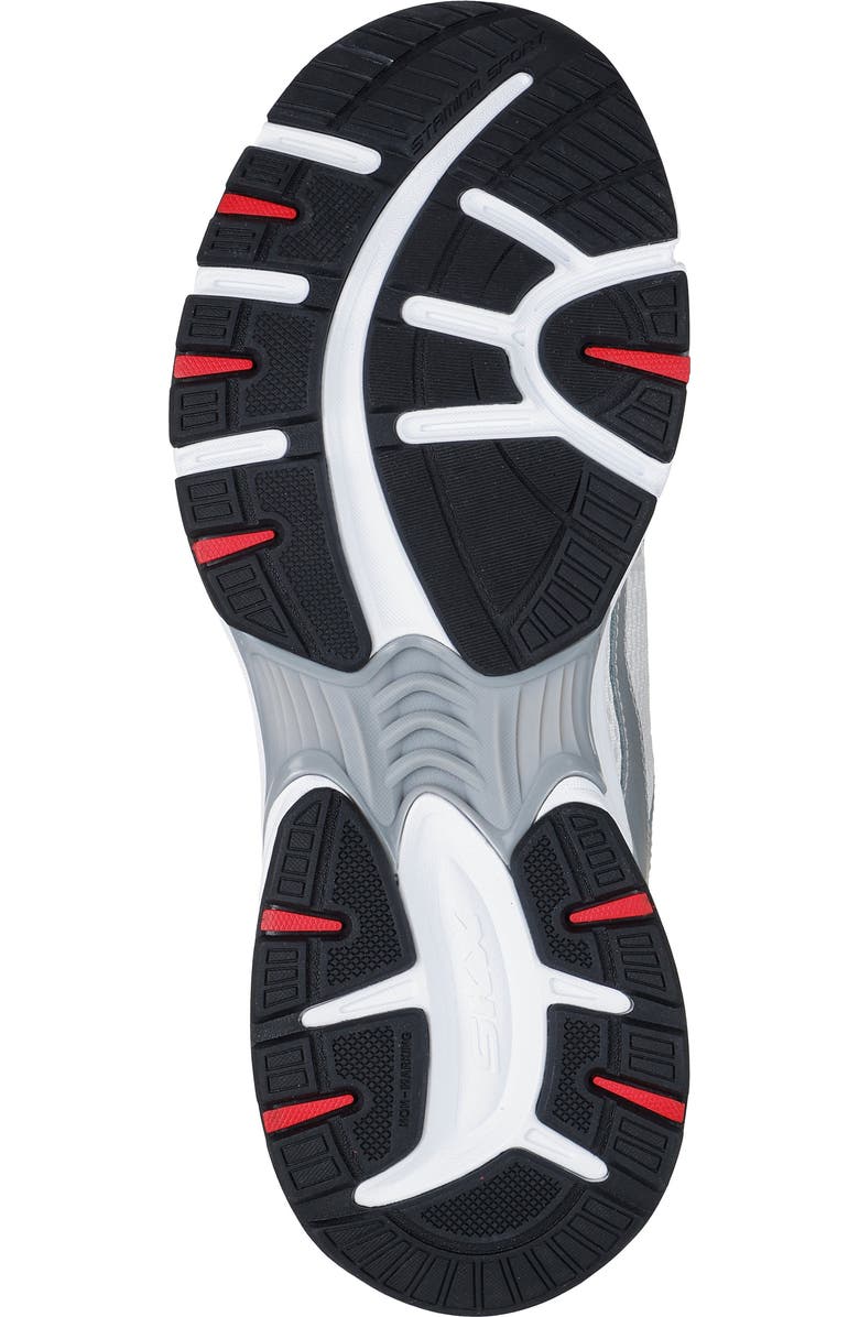 SKECHERS Stamina Slip-On Sneaker, Alternate, color, White/Silver/Red