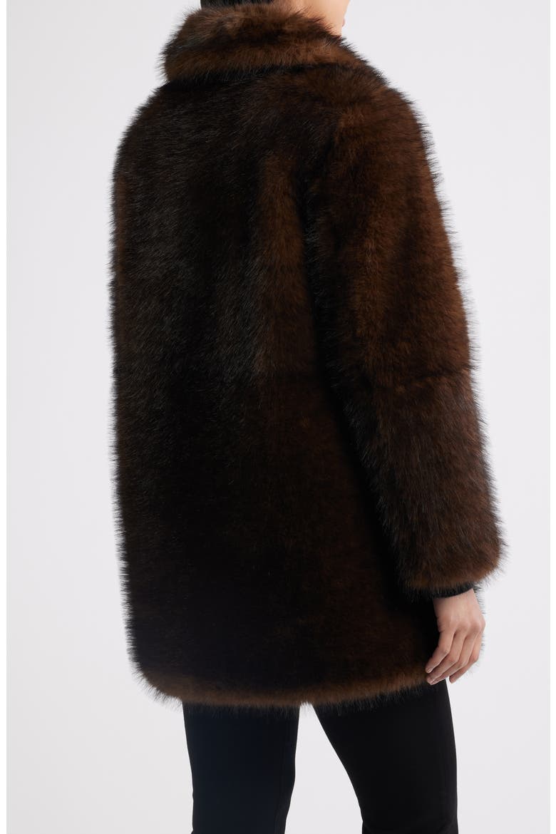 Faux Fur Coat, Alternate, color, MINK